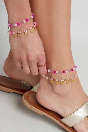 Beach vibe anklet - green/gold h5 Picture3
